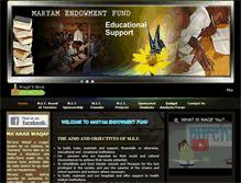 Tablet Screenshot of maryametfund.com